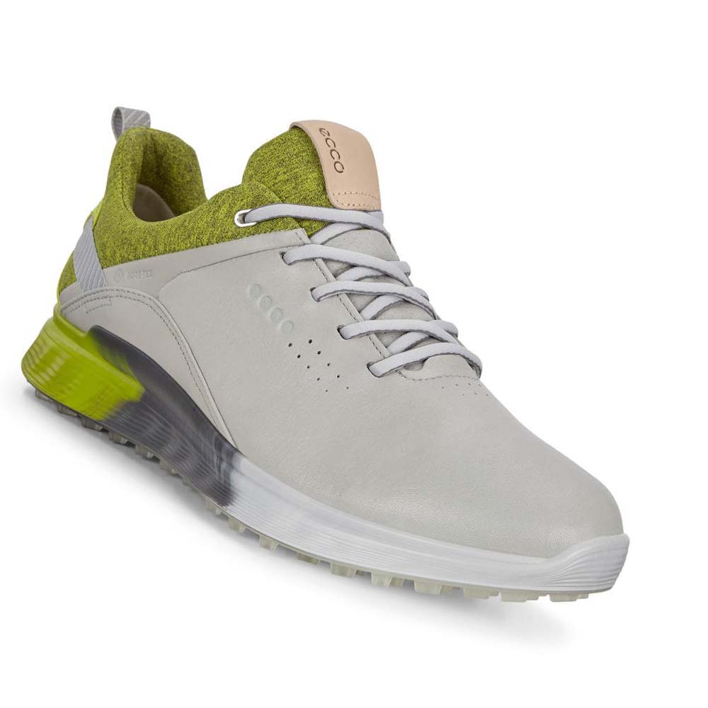 Ecco S-three Spikeless Golfsko Herre Beige | NO 556EBC